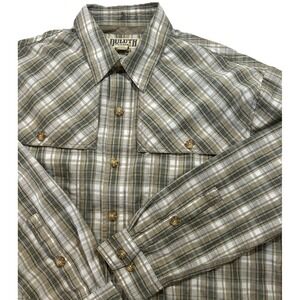 Duluth Trading Co Men's NFZ Plaid Long Sleeve Outdoor Activewear Shirt,‎ Large